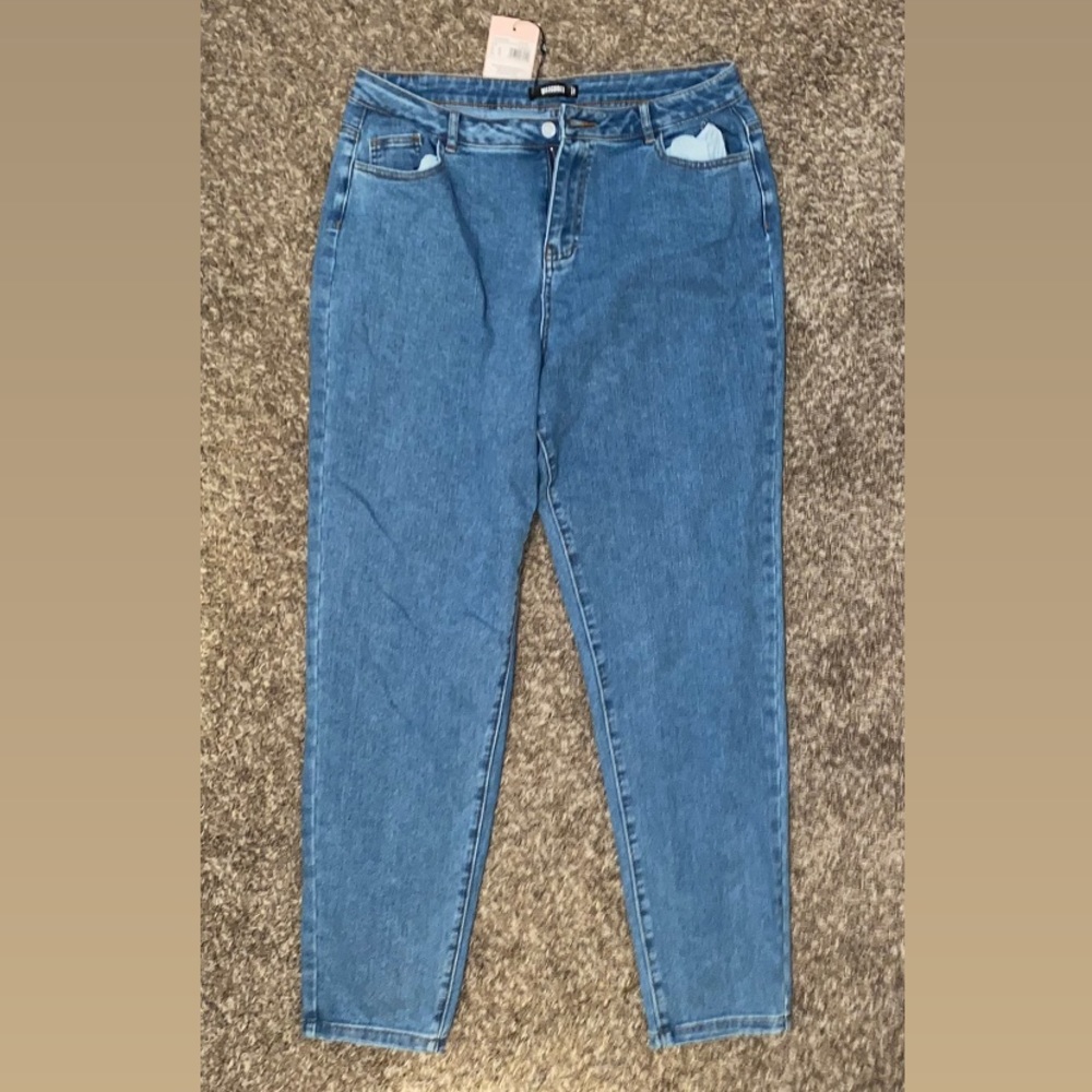 Misguided High Waisted Mom Jean Size 12 Long